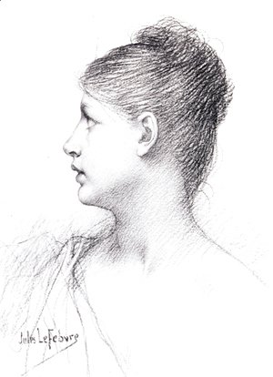 Jules Joseph Lefebvre - A lady in profile