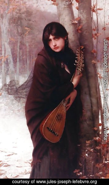 Jules Joseph Lefebvre - Girl with a Mandolin