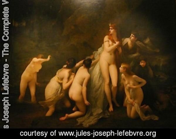 Jules Joseph Lefebvre - Diana Surprised