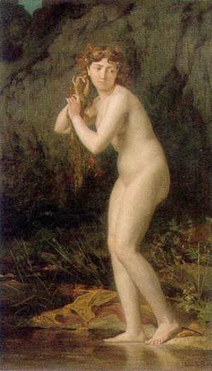 Jules Joseph Lefebvre - A Bathing Nude