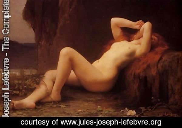 Jules Joseph Lefebvre - Mary Magdalene In The Cave