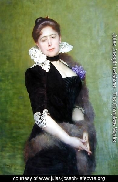Jules Joseph Lefebvre - Portrait Of A Lady