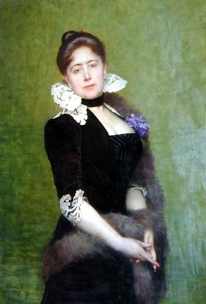 Jules Joseph Lefebvre - Portrait Of A Lady
