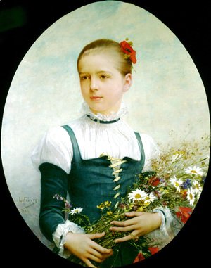 Jules Joseph Lefebvre - Portrait Of Edna Barger Of Connecticut